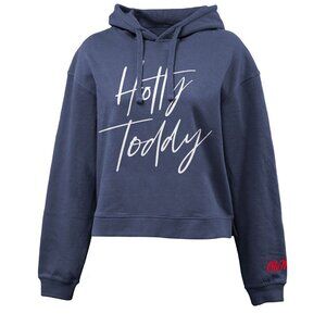 Ole Miss Hotty Toddy Women's Waist length Hoodie NAVY